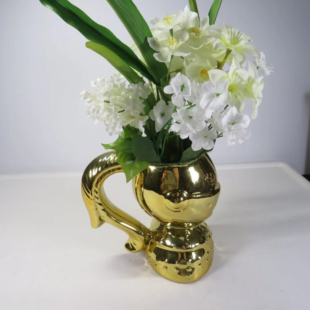 Gold Knight in Shining Armor with White Flowers #2